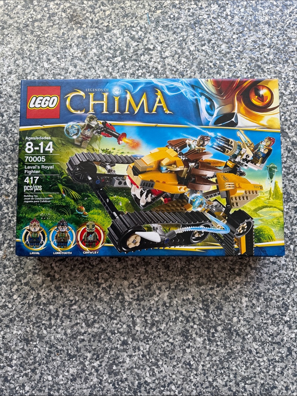 Lego CHIMA Laval's Royal Fighter Yellow and Brown Building Set